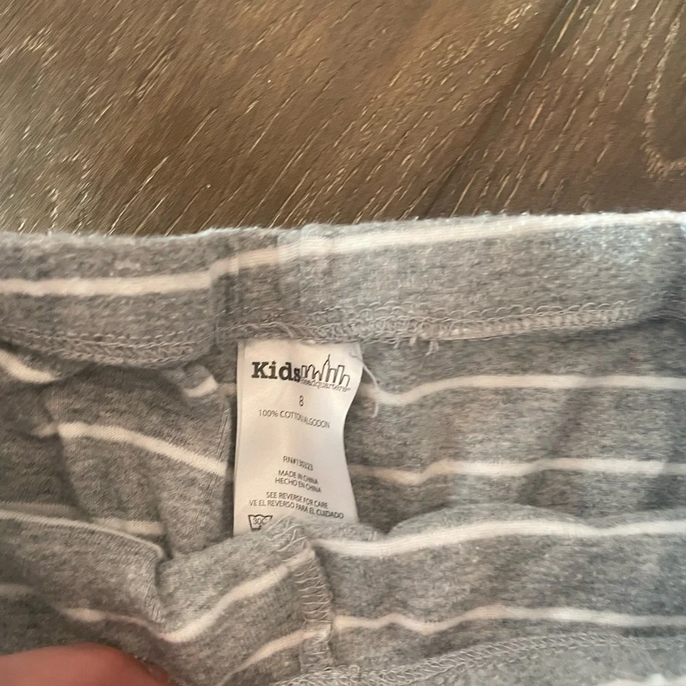 Striped Gray Kids Bottoms